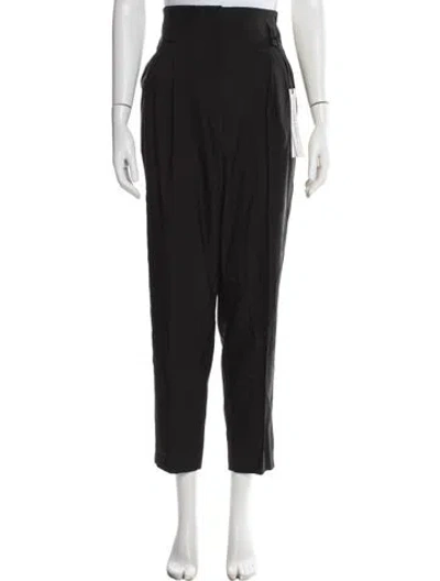 Pre-owned Another Tomorrow Wool Straight Leg Pants In Multi