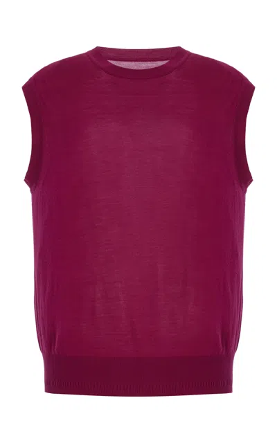 ANOTHER TOMORROW EXCLUSIVE WOOL VEST
