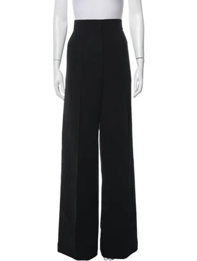 Pre-owned Another Tomorrow Wool Wide Leg Pants W/ Tags In Black