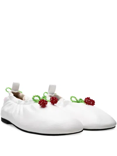 Anouki Bead-embellished Ballet Flats