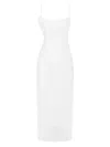 Anouki Corset Midi Dress In White