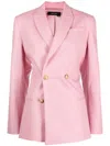 Anouki Double-breasted Blazer In Pink