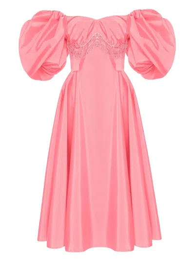 Anouki Schulterfreies Kleid In Pink