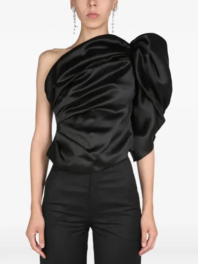 ANOUKI ONE-SHOULDER BOW TOP