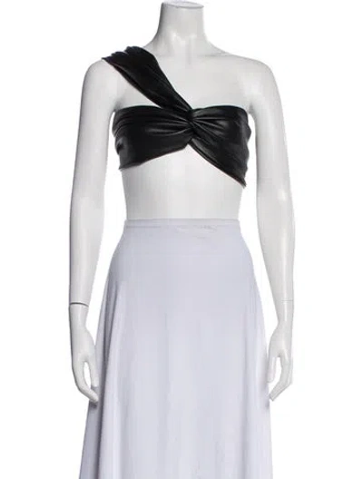 Pre-owned Anouki One-shoulder Sleeveless Crop Top W/ Tags In White