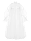 Anouki Organza Midi Dress In White