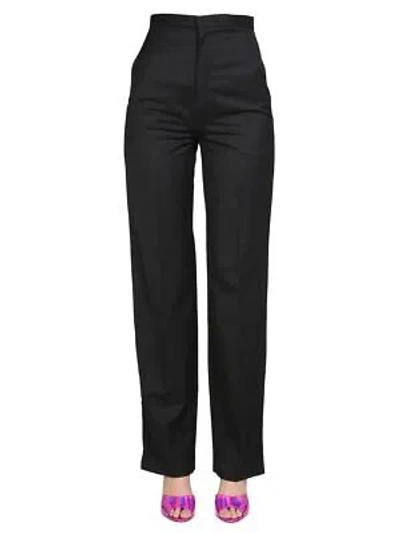 Pre-owned Anouki Straight Leg Pants In Black