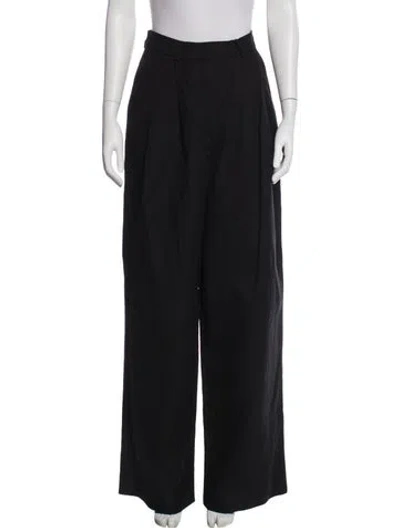 Pre-owned Anouki Wide Leg Pants In Black