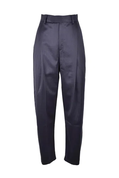 Anouki Wool Trousers - Grey In Blue