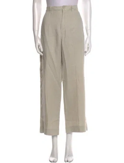 Pre-owned Anr+ Linen Wide Leg Pants In Neutral