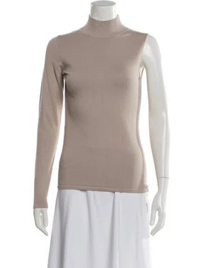 Pre-owned Anr+ Mock Neck Sweater In Neutral