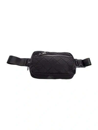 Pre-owned Anr+ Nylon Belt Bag W/ Tags In Black