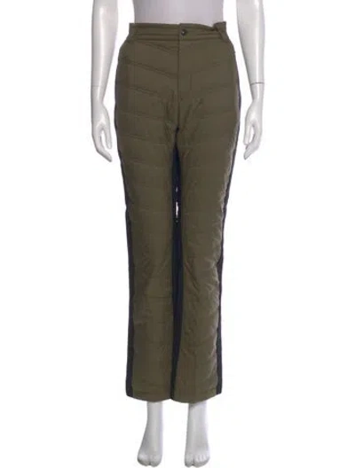 Pre-owned Anr+ Plaid Print Straight Leg Pants W/ Tags In Green