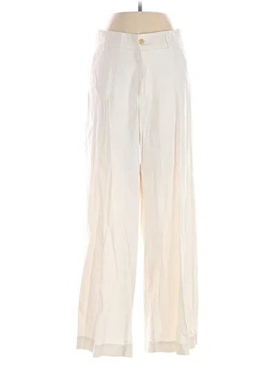 Pre-owned Anr+ Presented By Alp N Rock Linen Pants In White