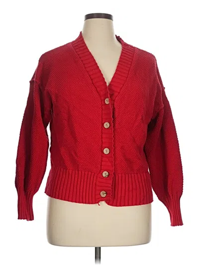 Pre-owned Anrabess Cardigan Sweater In Red