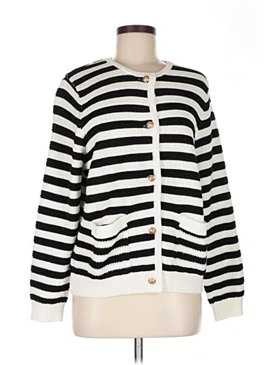 Pre-owned Anrabess Cardigan Sweater In White