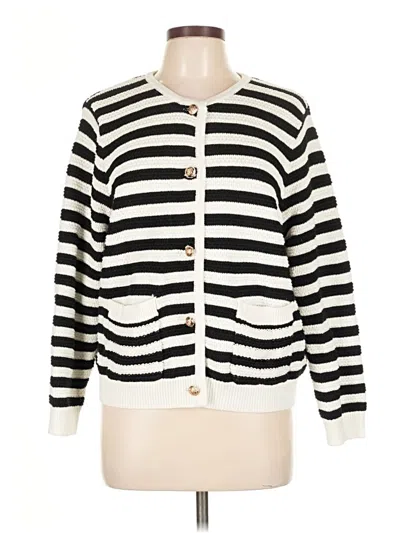 Pre-owned Anrabess Cardigan Sweater In White