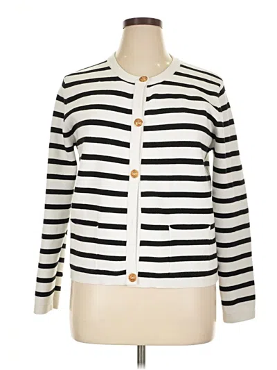 Pre-owned Anrabess Cardigan Sweater In White