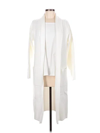 Pre-owned Anrabess Cardigan Sweater In White