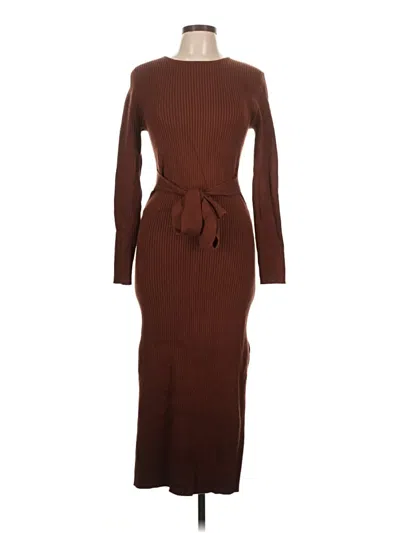 Pre-owned Anrabess Casual Dress In Brown