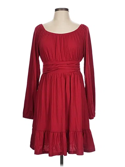 Pre-owned Anrabess Casual Dress In Burgundy
