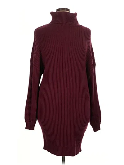Pre-owned Anrabess Casual Dress In Burgundy