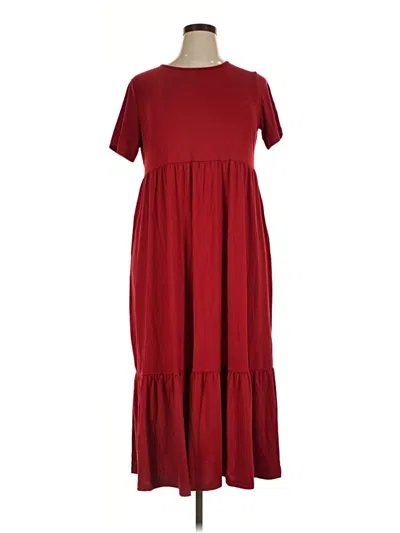 Pre-owned Anrabess Casual Dress In Burgundy