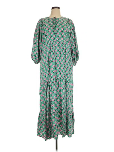 Pre-owned Anrabess Casual Dress In Green