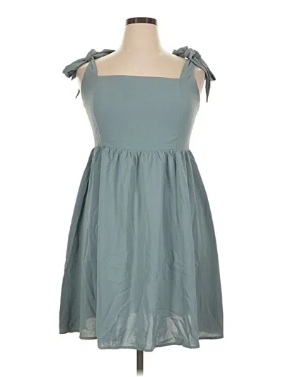 Pre-owned Anrabess Casual Dress In Teal