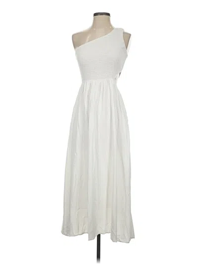 Pre-owned Anrabess Casual Dress In White