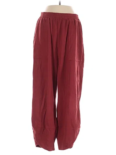 Pre-owned Anrabess Casual Pants In Burgundy