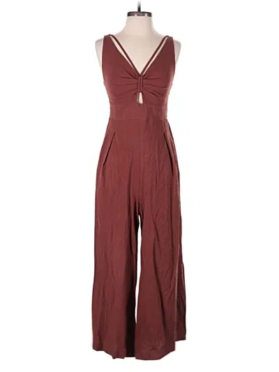 Pre-owned Anrabess Jumpsuit In Burgundy