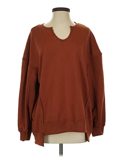 Pre-owned Anrabess Long Sleeve T-shirt In Brown