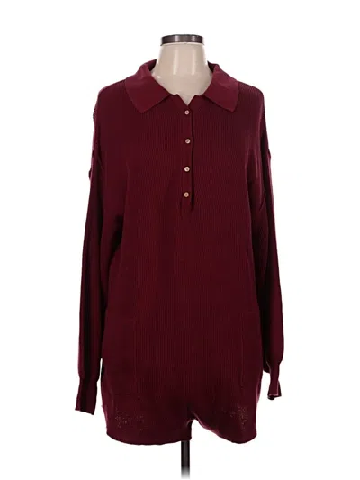 Pre-owned Anrabess Pullover Sweater In Burgundy