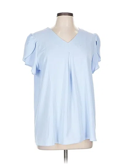 Pre-owned Anrabess Short Sleeve Blouse In Gray