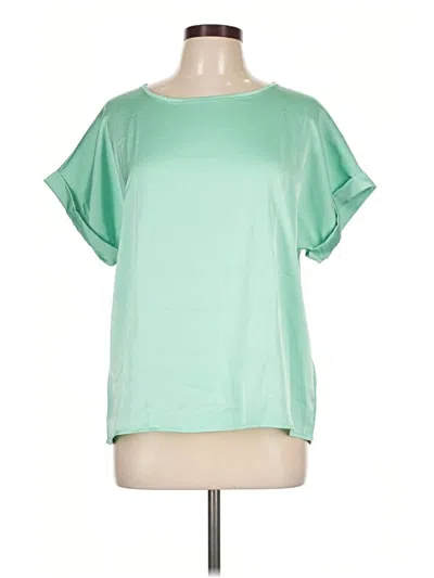 Pre-owned Anrabess Short Sleeve Top Green Boatneck Tops