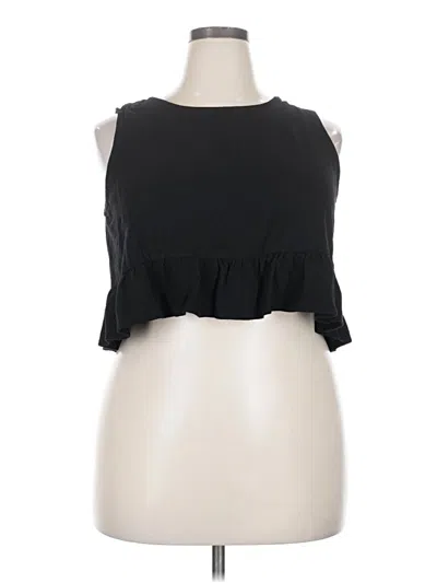 Pre-owned Anrabess Sleeveless Blouse In Black