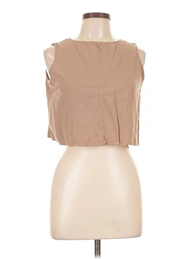 Pre-owned Anrabess Sleeveless Blouse In Brown