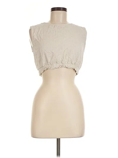Pre-owned Anrabess Sleeveless Blouse In Ivory