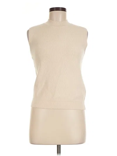 Pre-owned Anrabess Sleeveless Top Ivory Turtleneck Tops