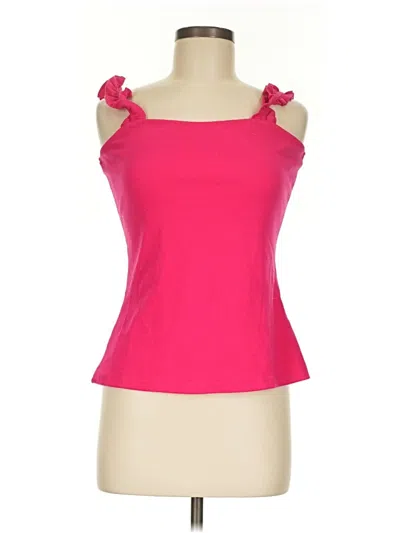 Anrabess Sleeveless Top Pink Sweetheart Neckline Tops