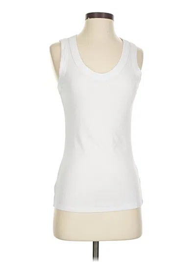 Pre-owned Anrabess Sleeveless Top White Scoop Neck Tops