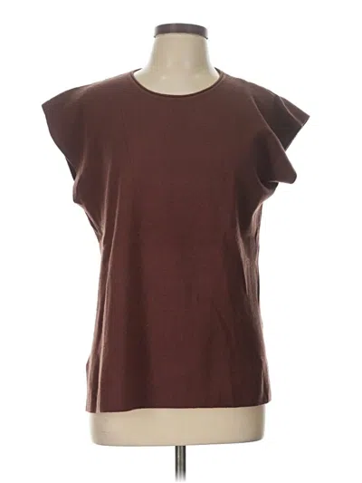 Pre-owned Anrabess Sleeveless T-shirt In Brown