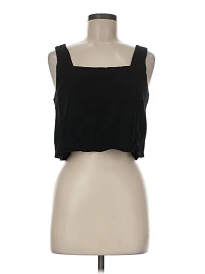 Pre-owned Anrabess Tank Top Black Strapless Neckline Tops