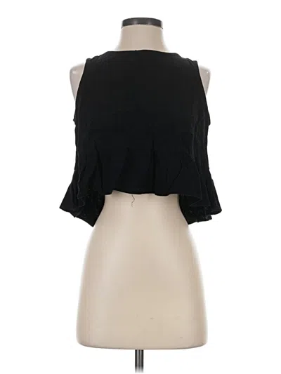 Pre-owned Anrabess Tank Top Black Strapless Neckline Tops