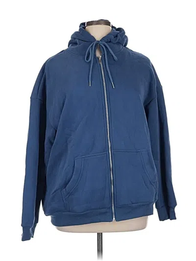 Pre-owned Anrabess Zip Up Hoodie In Blue