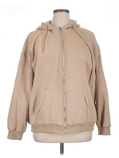 Pre-owned Anrabess Zip Up Hoodie In Brown