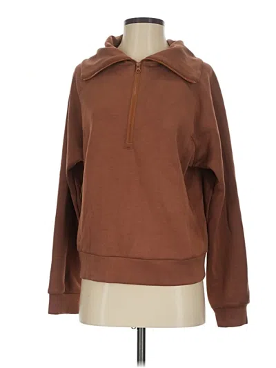 Pre-owned Anrabess Zip Up Hoodie In Brown