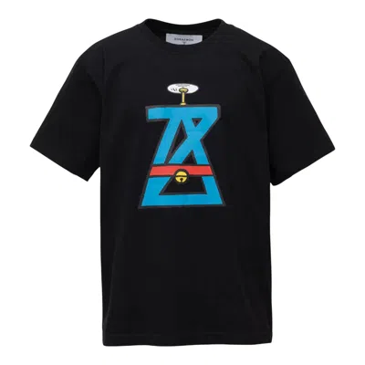Anrealage Az Doraemon Logo T-shirt In Black