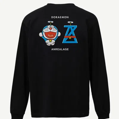 Anrealage Az Doraemon Main Visual Long Tee In Black